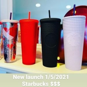 Set of 4 2021 starbucks tumblers